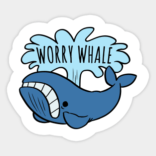 Worry Whale Sticker